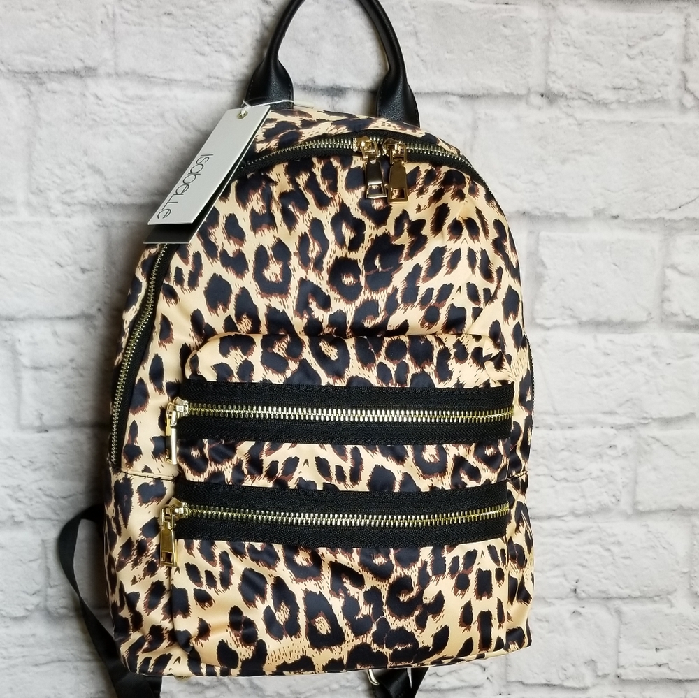 Isabelle Leopard Backpack Womens NWT